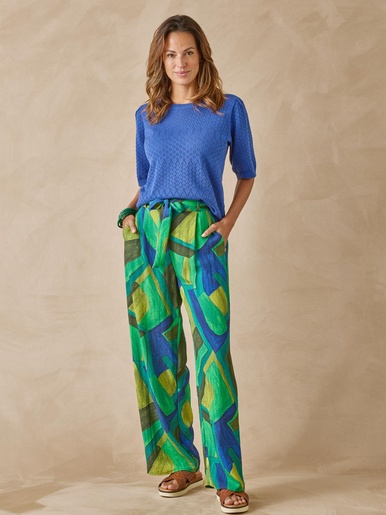Pantalon fluide bas large