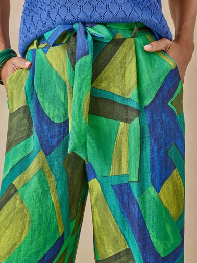 Pantalon fluide bas large