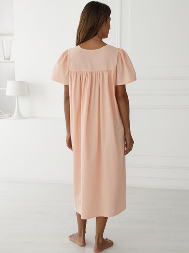 Chemise de nuit évasée en plumetis