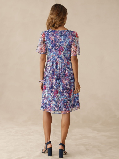 Robe en dentelle imprimée