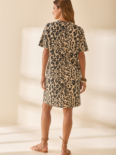 Robe tee-shirt coupe ample