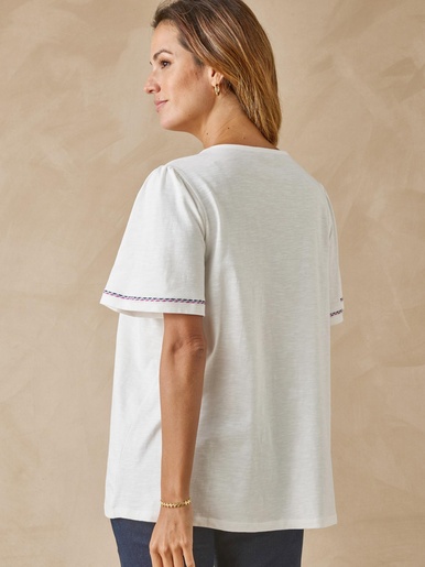 Tee-shirt ample brodé