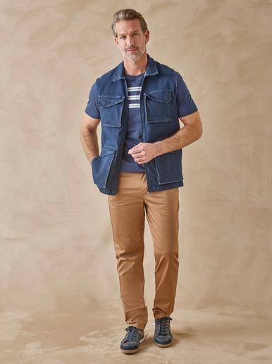 Veste en jean sans manches