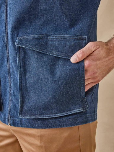 Veste en jean sans manches
