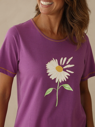 Tee-shirt de pyjama en coton