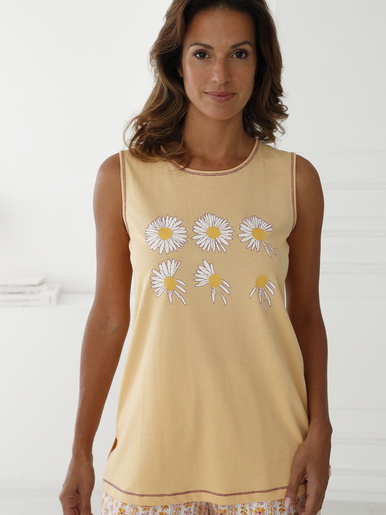Débardeur de pyjama en coton