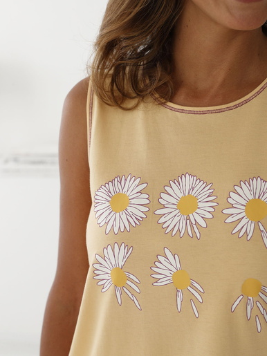 Débardeur de pyjama en coton