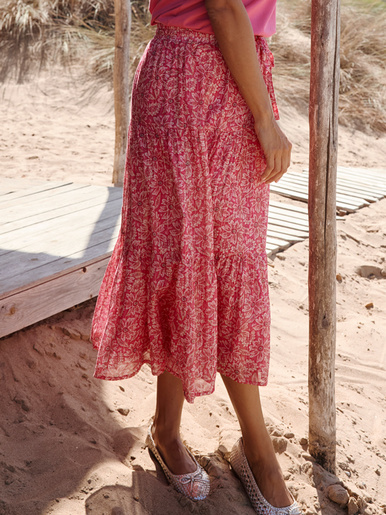 Jupon ample à volants