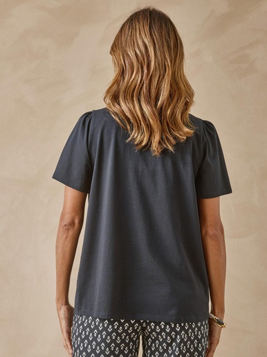 Tee-shirt ample brodé