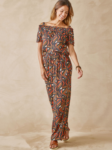 Blouse évasée en crêpe