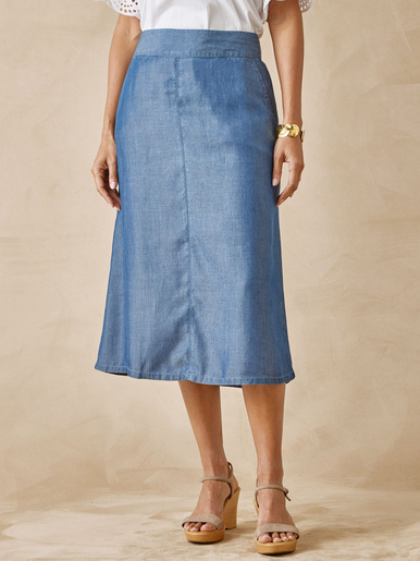 Jupe fluide à panneaux