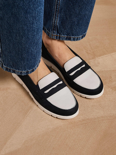 Mocassins cuir nubuck semelle amovible