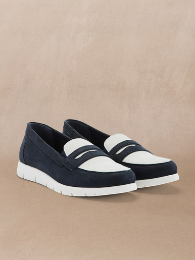 Mocassins cuir nubuck semelle amovible