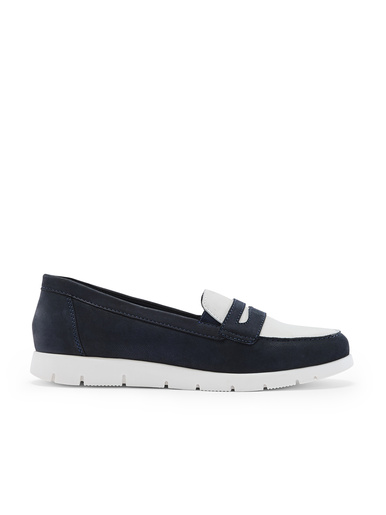 Mocassins cuir nubuck semelle amovible