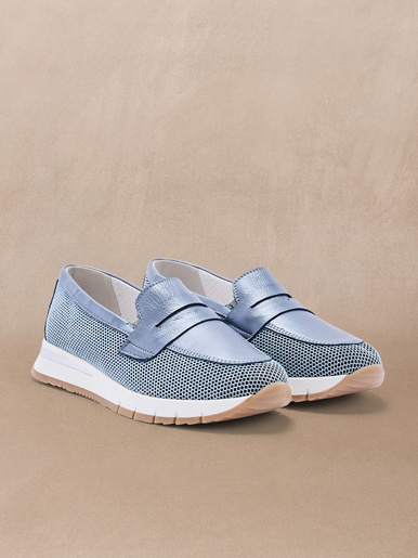 Mocassins élastiqués semelle compensée