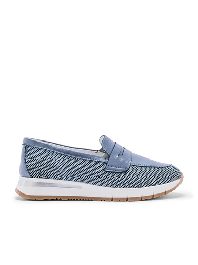 Mocassins élastiqués semelle compensée