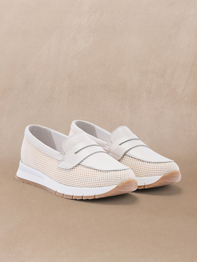 Mocassins élastiqués semelle compensée