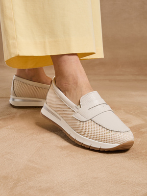 Mocassins élastiqués semelle compensée