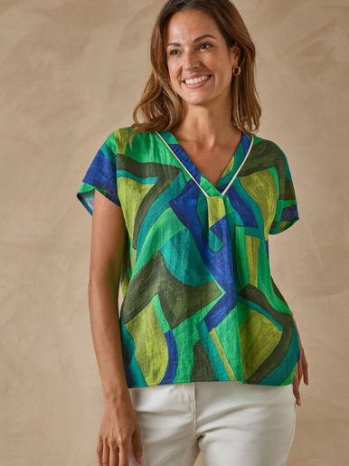 Blouse fluide évasée