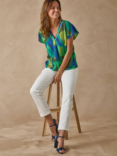 Blouse fluide évasée