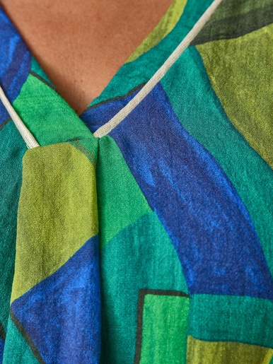 Blouse fluide évasée