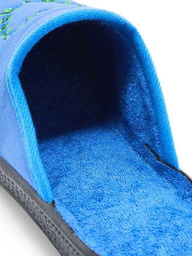 Lot de 2 paires de mules brodées