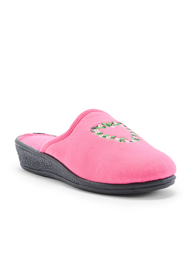 Lot de 2 paires de mules brodées