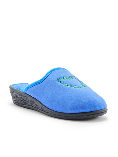Lot de 2 paires de mules brodées