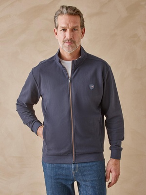 Gilet zippé en maille piquée