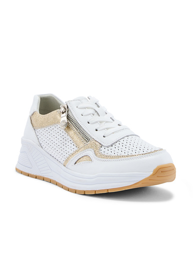 Sneakers avec lacets et zip