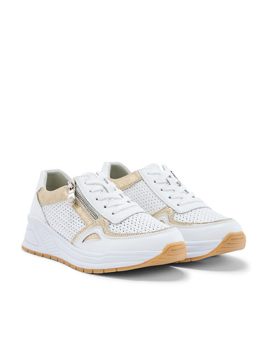 Sneakers avec lacets et zip