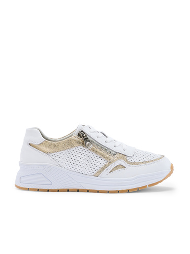 Sneakers avec lacets et zip