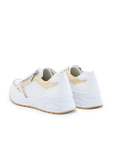 Sneakers avec lacets et zip