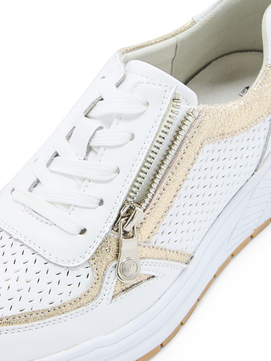 Sneakers avec lacets et zip