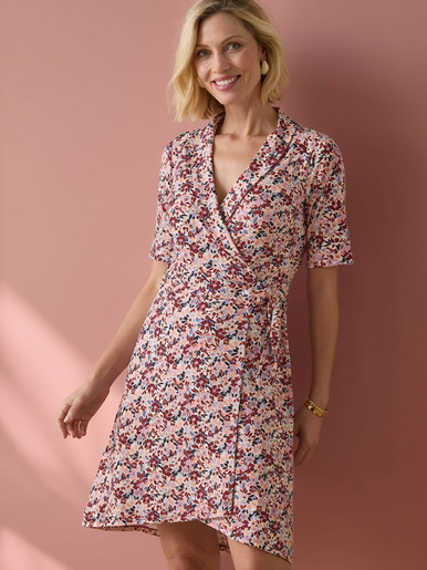 Robe effet portefeuille en maille