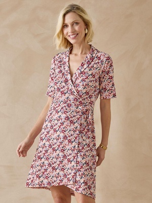 Robe effet portefeuille en maille