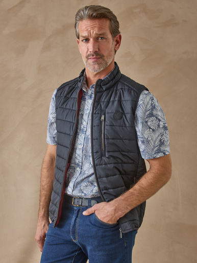 Doudoune sans manches matelassée