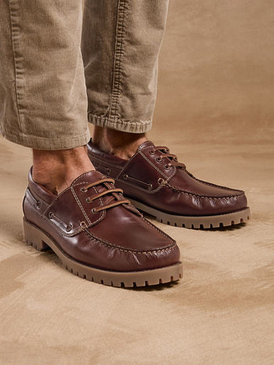 Derbies homme style bateau