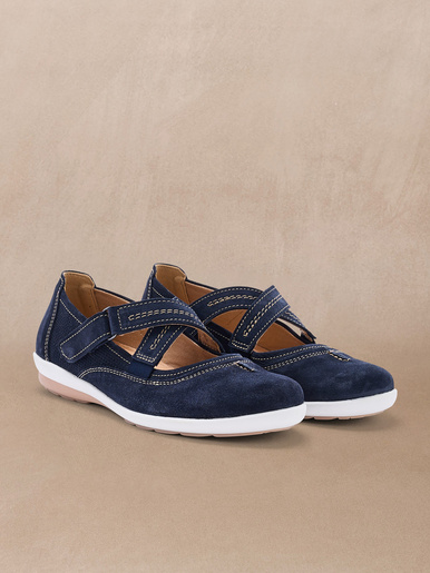 Babies cuir brides croisées
