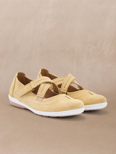 Babies cuir brides croisées