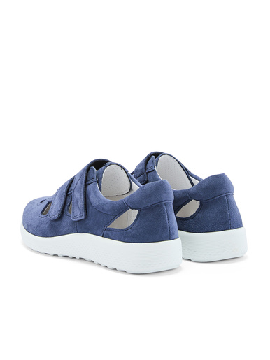 Baskets extra larges cuir ajouré