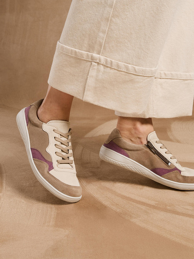 Baskets zippées semelle amovible