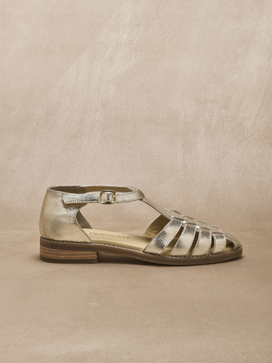 Sandales cuir à scratch