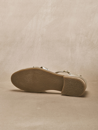 Sandales cuir à scratch