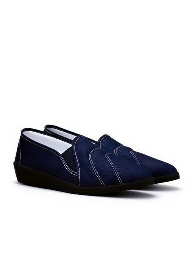 Chaussures Toile Femme Semelle Souple Rayées - Ballerines Confortables Décontractées Style Casual