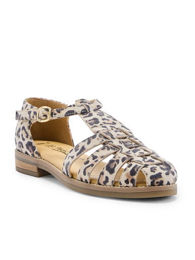 Sandales cuir à scratch