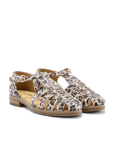 Sandales cuir à scratch