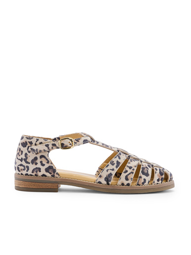 Sandales cuir à scratch