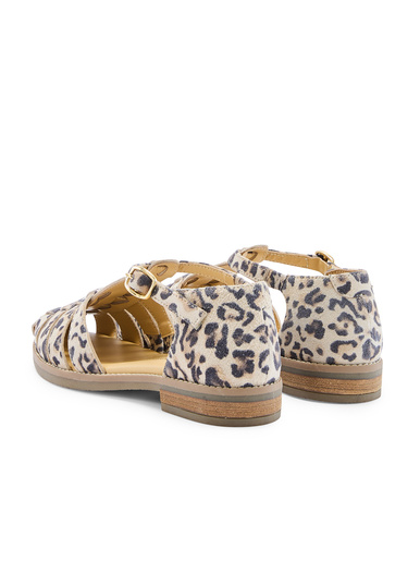 Sandales cuir à scratch