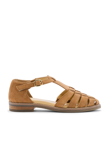 Sandales cuir à scratch